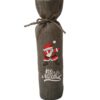 bolsas navideñas de yute para botellas de vino