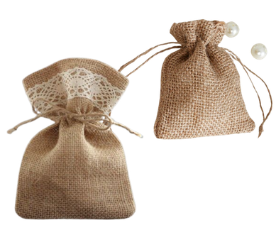 Tipos de bolsas de yute para regalo