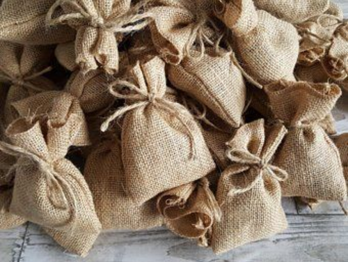 Venta de bolsas de yute para regalo por mayor