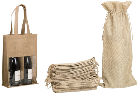 bolsas de yute para vino por mayor