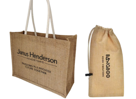 bolsas de yute personalizadas con serigrafía