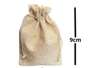 Bolsa Ajustable de Yute 7x9 cm Bolsa Ajustable de Yute 9x7 cm