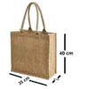 Bolsa de Yute 35x40x10 cm con Fuelle