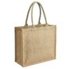 Bolsa de Yute 35x40x10 cm con Fuelle en lima
