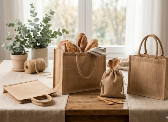 tipos de bolsas de yute